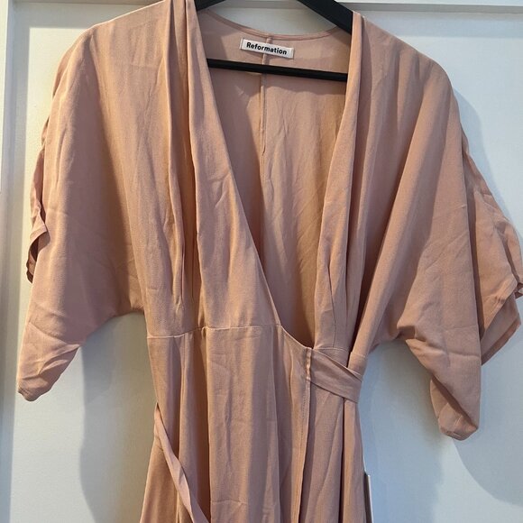 REFORMATION Winslow Dress in Blush - Picture 2 of 6
